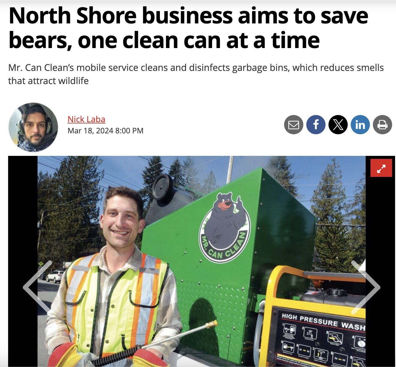 Mr. Can Clean North Shore News